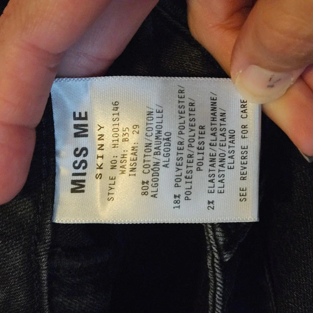 Miss Me‎ Skinny Jeans Lot of 2 Womens 27 Vintage Mid Rise Stretch Denim Y2K Edgy